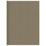 Covor pentru cort, gri taupe, 400x700 cm, HDPE