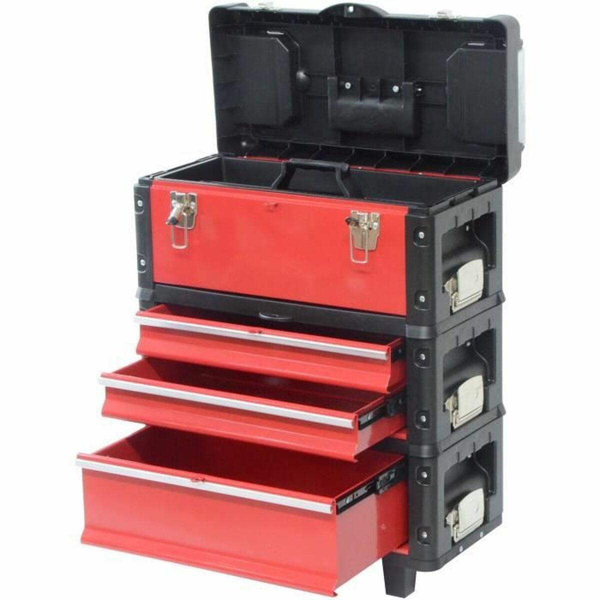 Cărucior de instrumente Defpro Modular Stivuibil 3 Piese Cărucior de instrumente Defpro Modular Stivuibil 3 Piese - imagine 1