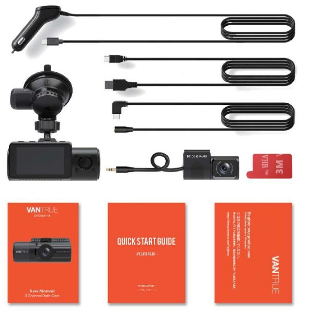 Cameră Sport pentru Mașină Vantrue N4 Cameră Sport pentru Mașină Vantrue N4 - imagine 1