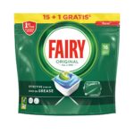 Pastile pentru Mașina de spălat vase Fairy Original 16 Capsule