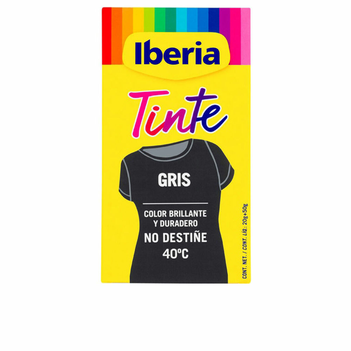 Vopsea pentru haine Tintes Iberia Gri 70 g Vopsea pentru haine Tintes Iberia Gri 70 g - imagine 1