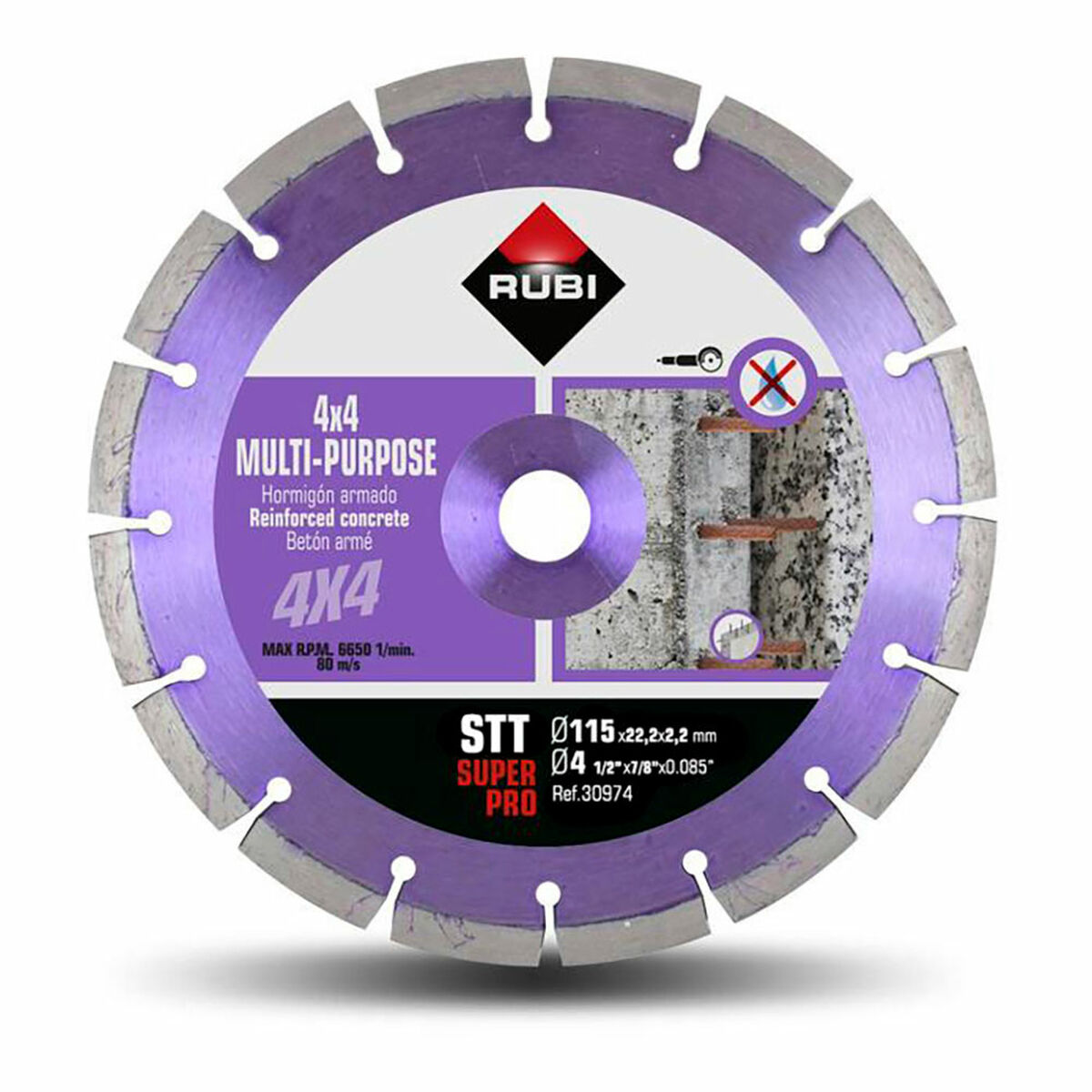 Disc de tăiere Rubi superpro 30974 Disc de tăiere Rubi superpro 30974 - imagine 1