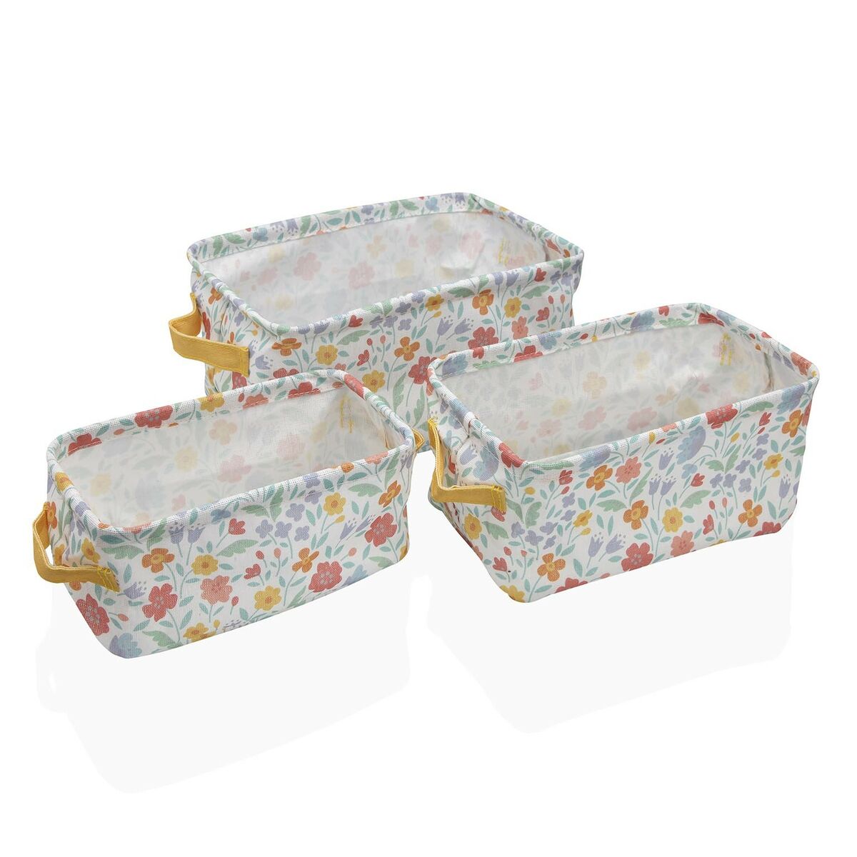 Set de Coșuri Versa Flandes Textilă 18 x 14 x 28 cm 28 x 18 x 14 cm Set de Coșuri Versa Flandes Textilă 18 x 14 x 28 cm 28 x 18 x 14 cm - imagine 1