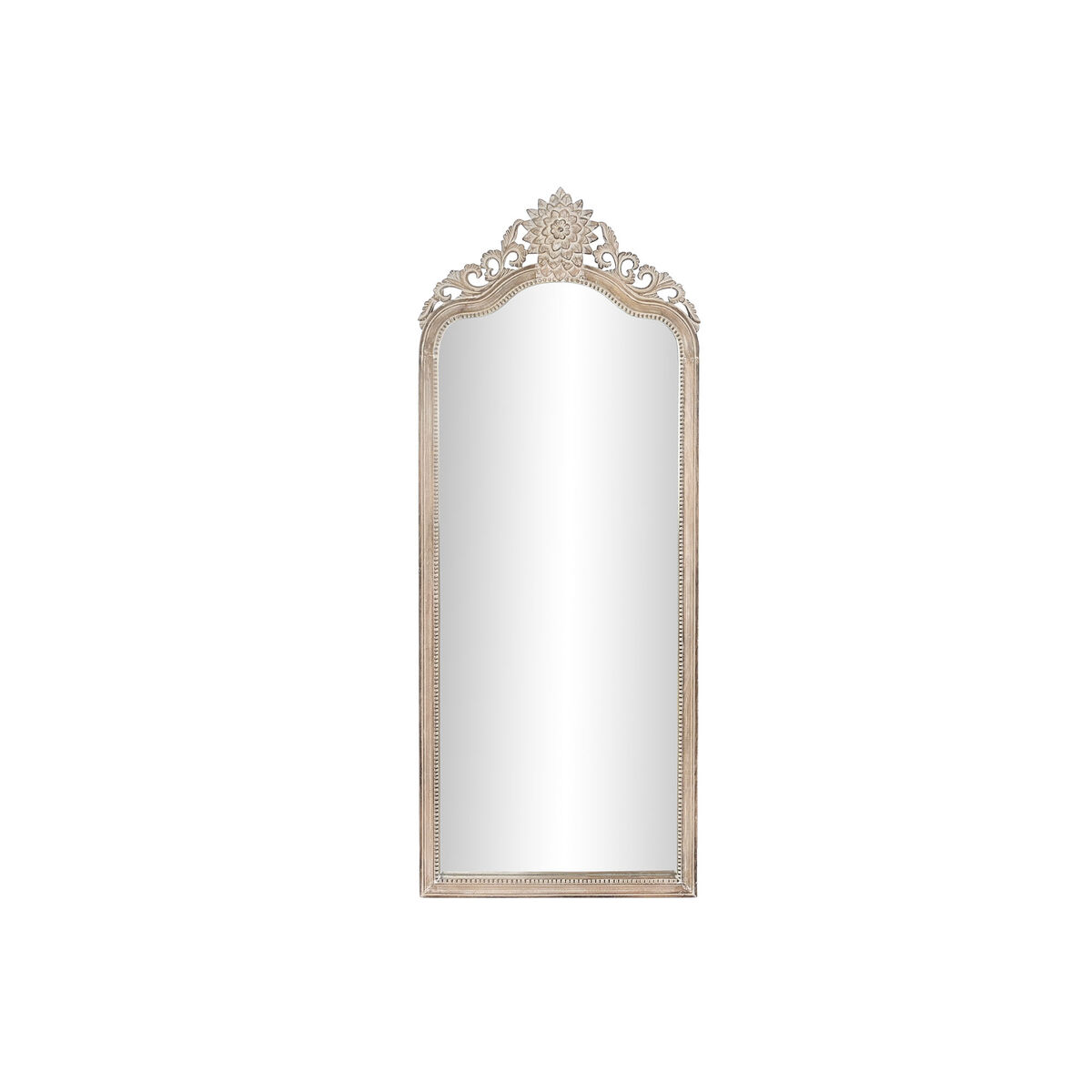 Oglindă de perete DKD Home Decor 68 x 3 Oglindă de perete DKD Home Decor 68 x 3,5 x 175 cm 70 x 3,5 x 180 cm Geam Natural Alb Lemn de mango murat - imagine 1