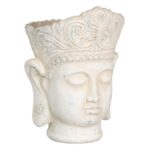 Ghiveci Crem Teracotă Buda Oriental 18,4 x 18,4 x 25,6 cm