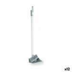 Set de Curățenie Mătură și Făraș Argintiu Plastic (12 Unități)