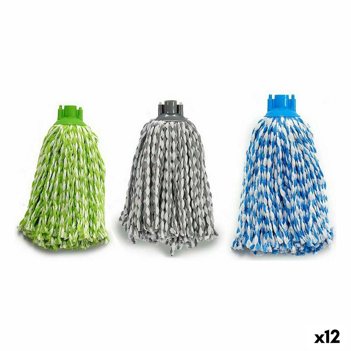 Mop Microfibră 10 x 34 x 10 cm (12 Unități) Mop Microfibră 10 x 34 x 10 cm (12 Unități) - imagine 1