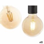 Bec LED Vintage E27 Transparent 4 W 9,5 x 14 x 9,5 cm (12 Unități)