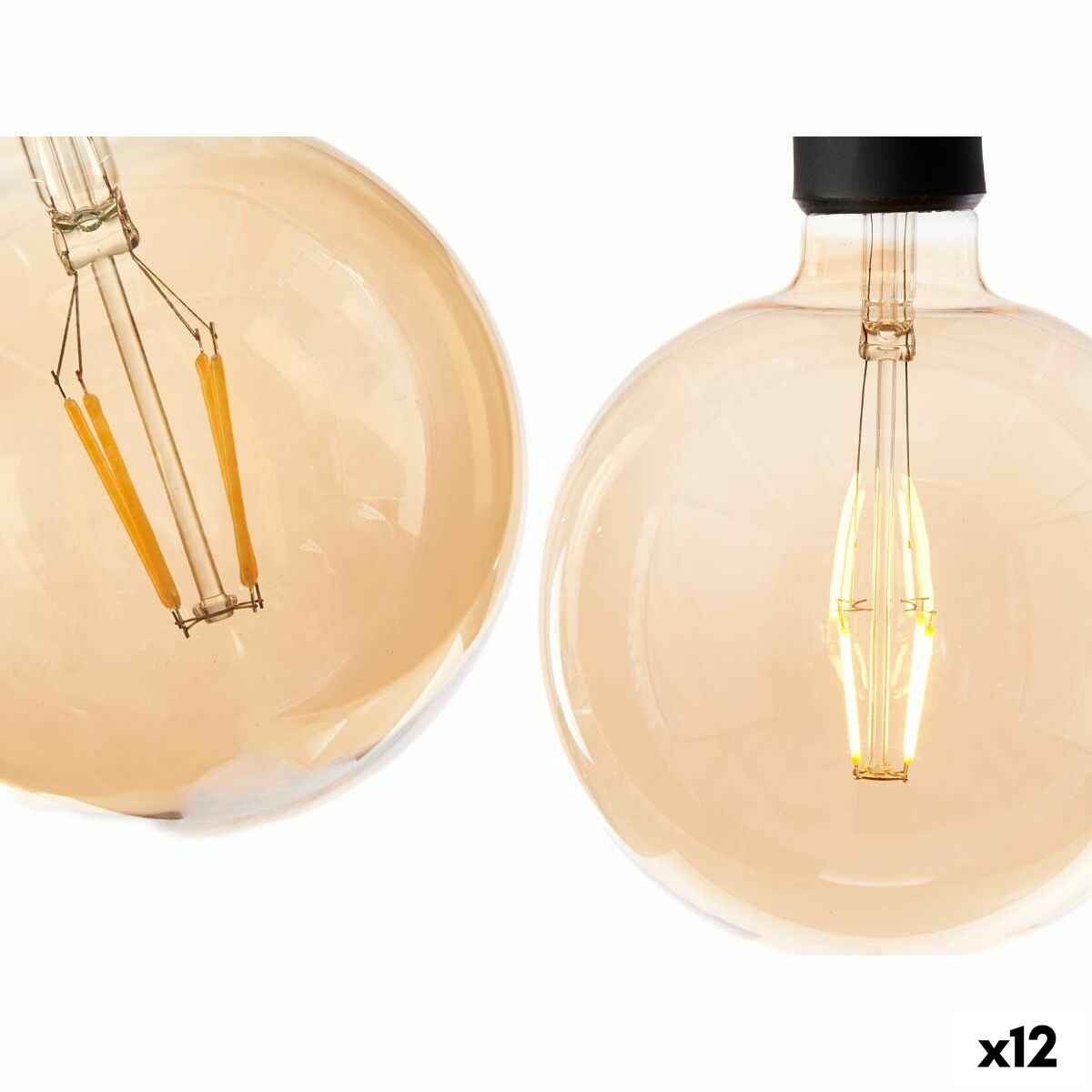LED lamp Vintage E27 Transparent 4 W 14 x 19 x 14 cm (12 Units) LED lamp Vintage E27 Transparent 4 W 14 x 19 x 14 cm (12 Units) - imagine 1