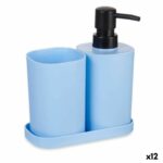 Set de Baie Albastru Negru polipropilenă (12 Unități)