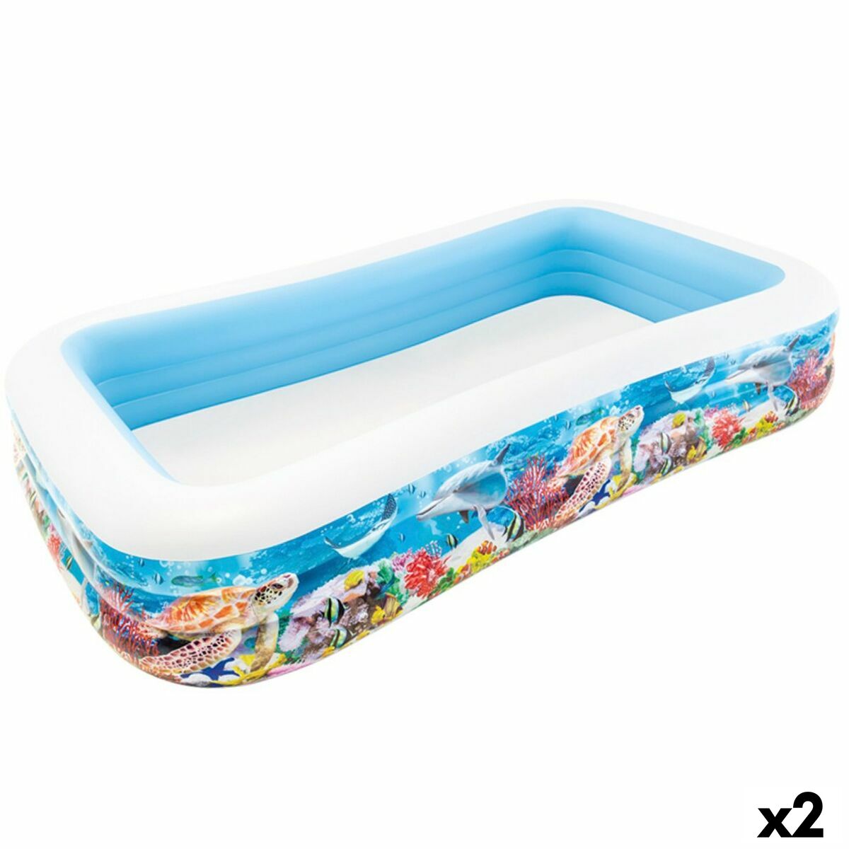 Piscină Gonflabilă pentru Copii Intex Tropical 1020 L 305 x 56 x 183 cm (2 Unități) Piscină Gonflabilă pentru Copii Intex Tropical 1020 L 305 x 56 x 183 cm (2 Unități) - imagine 1