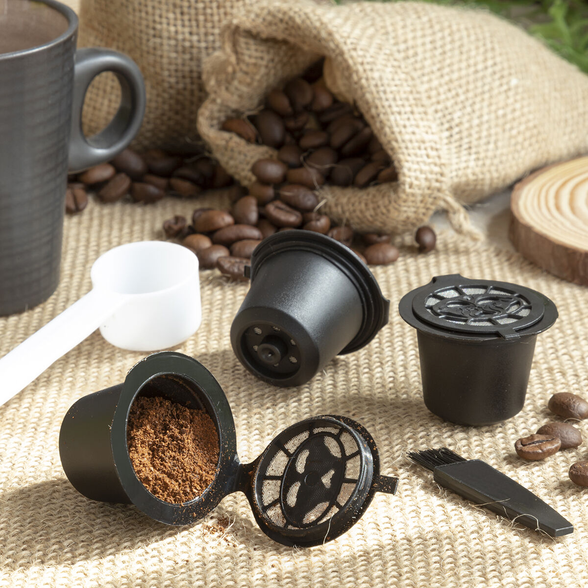 Set de 3 capsule de cafea reutilizabile Recoff InnovaGoods Set de 3 capsule de cafea reutilizabile Recoff InnovaGoods - imagine 1